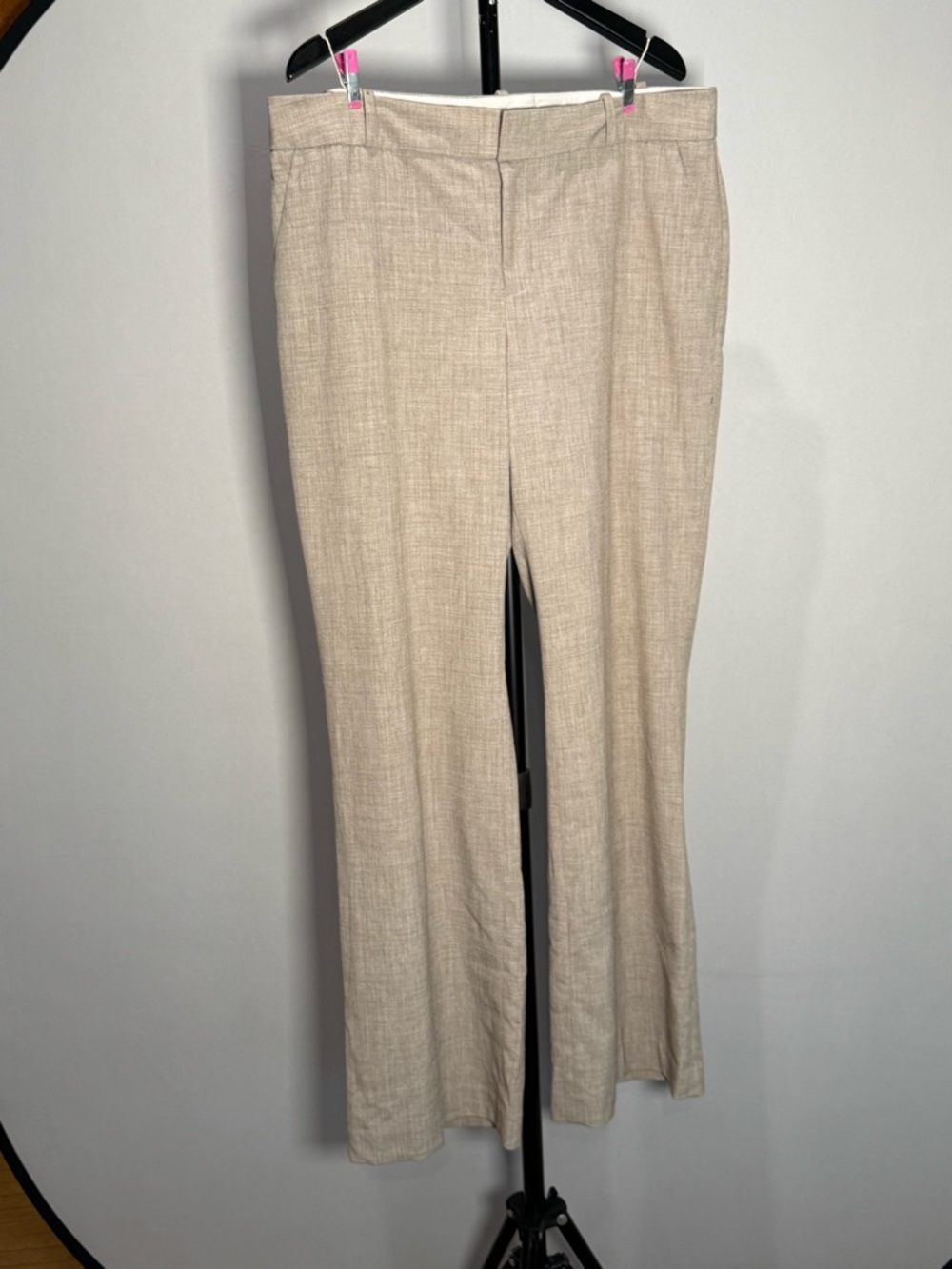 Banana Republic Light Beige Linen-Blend Pants